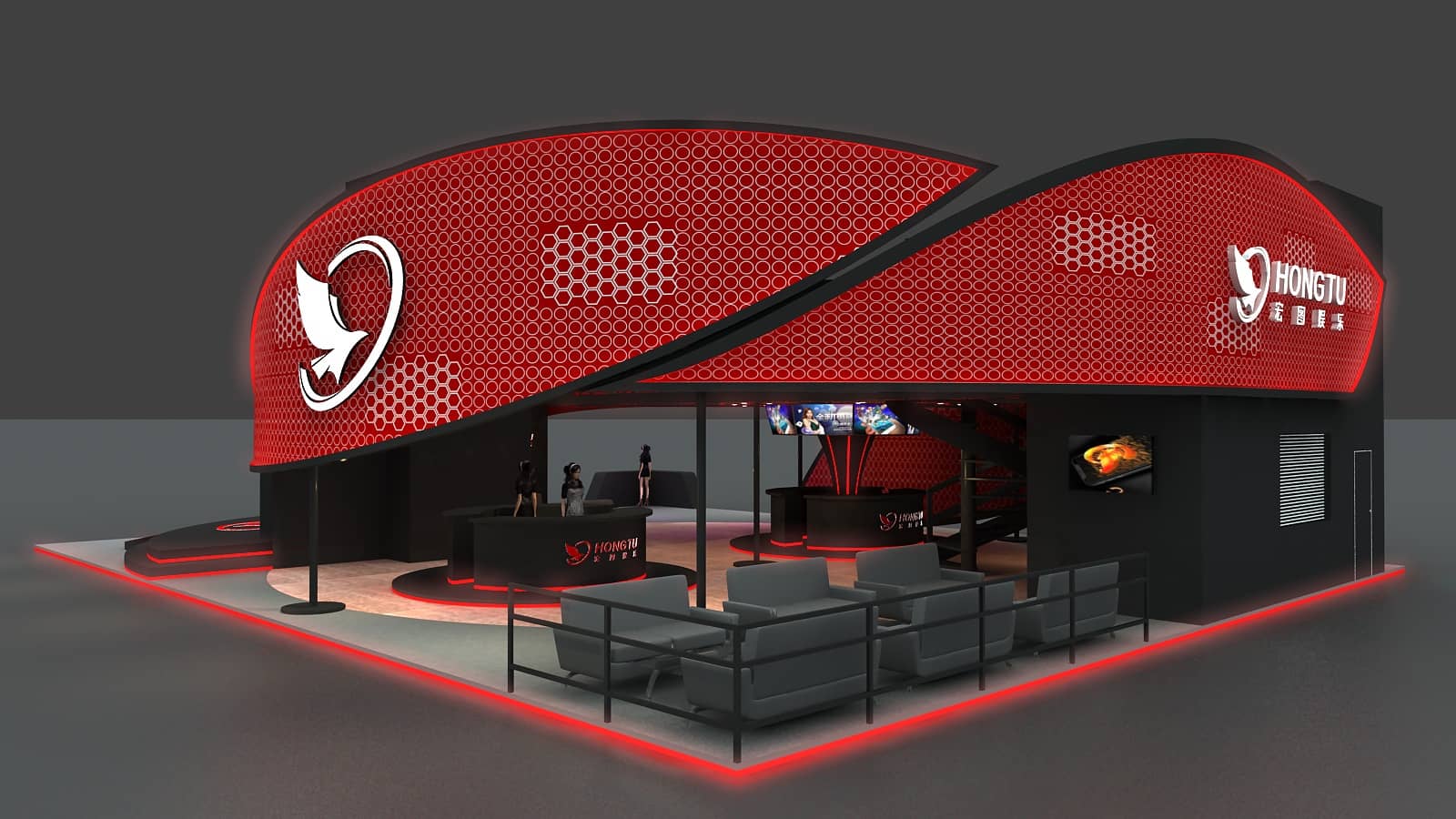 展台设计建筑元素和元素展会设计制作(图1) 展台设计建筑元素和元素展会设计制作(图1)