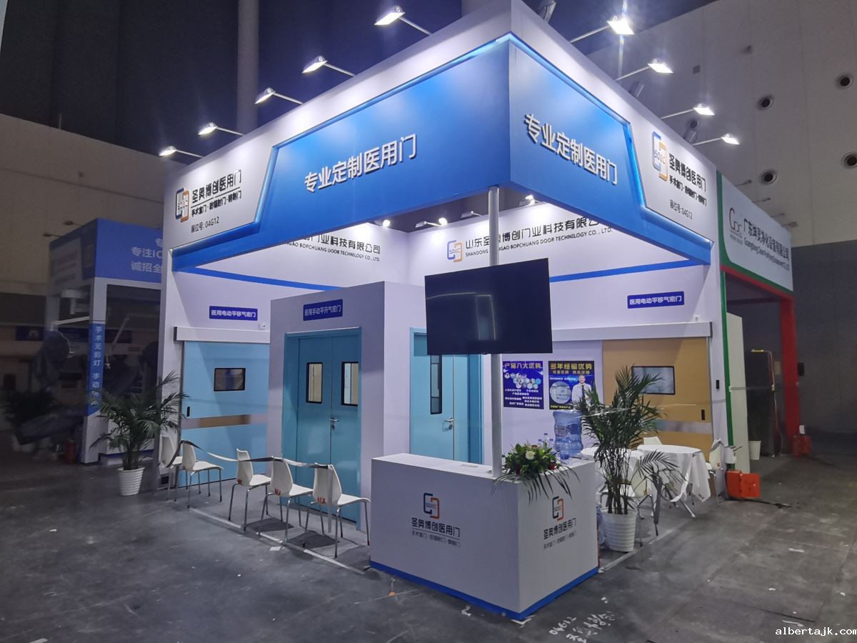 石材在美国展会搭建中的应用案例